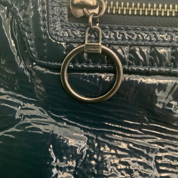 Navy Coach handbag - Picture 2 of 10